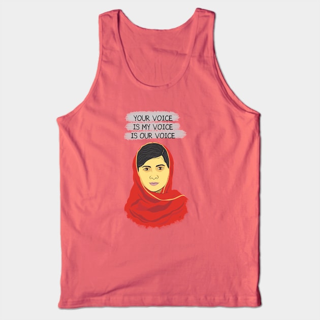 your voice is my voice Tank Top by atizadorgris